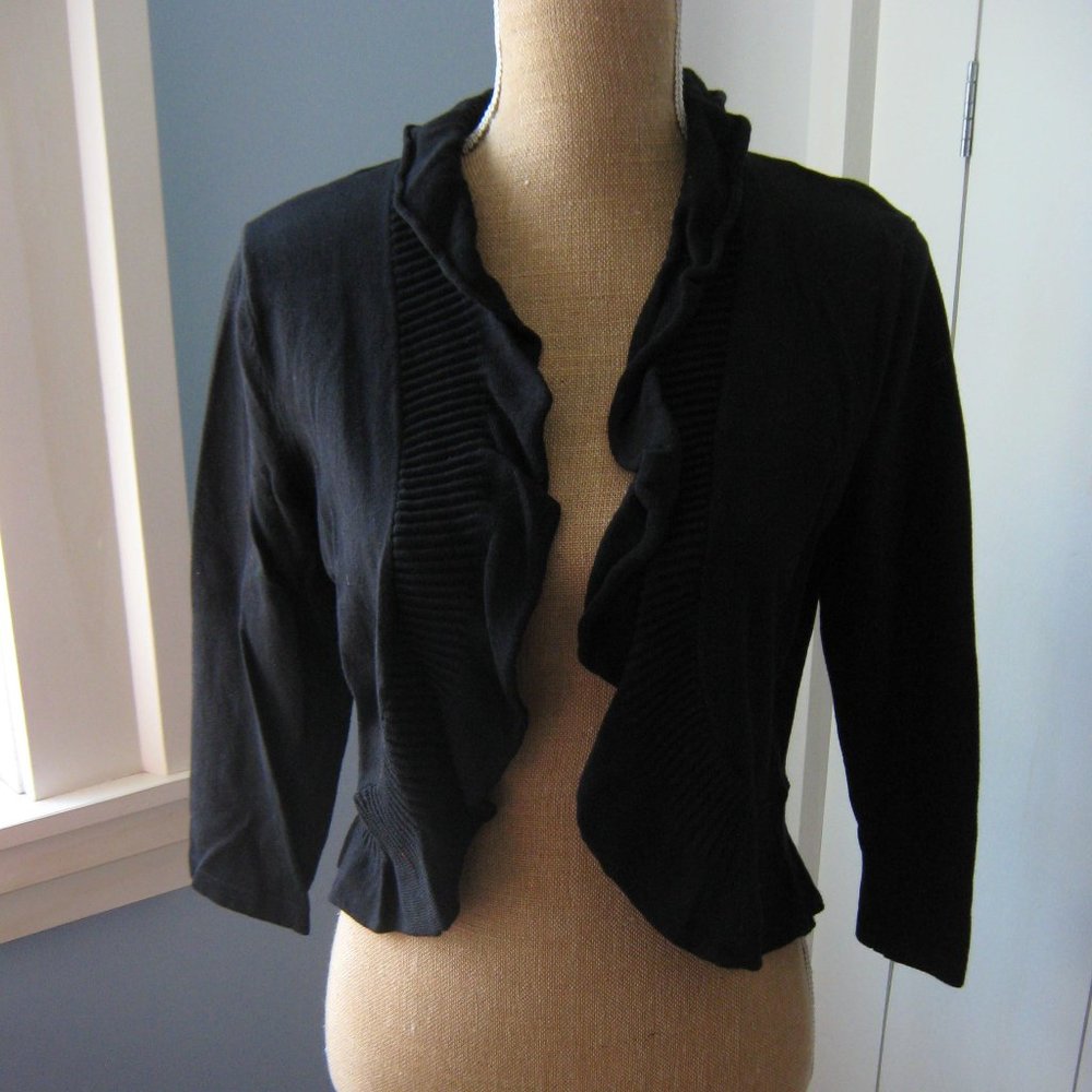 Black Nygard Shrug Sweater